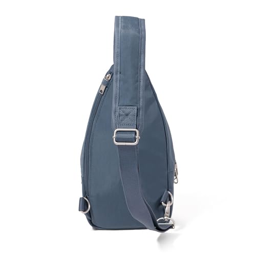 Securtex® Anti-Theft Daytripper Sling - 7x12" Travel Safe Crossbody Bag w/Locking Zippers, Slash-Resistance