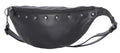 Harley-Davidson Women's Script Logo Flat Stud Leather Adjustable Hip Bag - Black