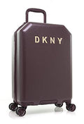 DKNY Unisex-Adult Metal Logo, Burgundy, 21" Carry On
