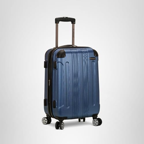 Rockland London Hardside Spinner Wheel Luggage, Blue, Carry-On 20-Inch