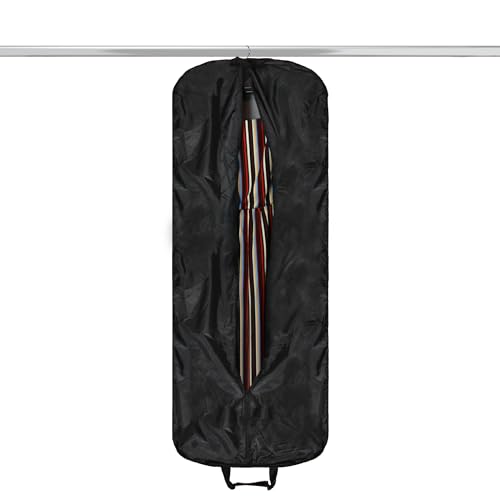 Dalix 60" Foldable Garment Bag Suits Cover Dresses w Front Pocket Red
