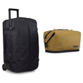 Thule Aion 70cm Wheeled Duffel & Toiletry Bag Travel Set - Water-Resistant Luggage with Wet Storage Pocket & TSA-Compliant Toiletry Organizer - Made from Recycled PFC-Free Fabric