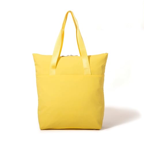 Baggallini Swift Tote Bag for Women - Lightweight 12x16 Nylon Zipped Travel Carry On Bag w/Luggage Sleeve