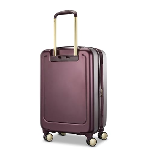 Samsonite Mobile Solutions 2 Carry-On Luggage, Expandable Spinner Suitcase with Laptop Compartment, TSA Lock, Lightweight Travel Bag with Dual Spinner Wheels & WetPak Storage, Merlot