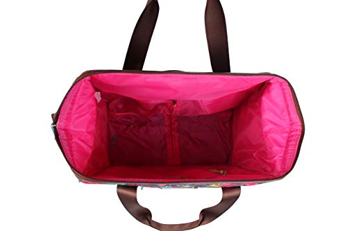 Lily Bloom Design Pattern Carry on Bag Wheeled Cabin Tote (Playful Gray)