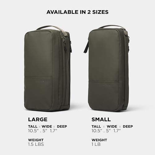 NOMATIC Toiletry Bag for Travel - Great for Travel Size Toiletries - Travel Essentials Wash Bag - Makeup Bag, (Olive), Large V2