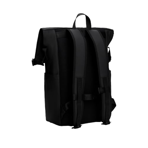 Tommy Hilfiger Mens Rolltop Backpack, Black