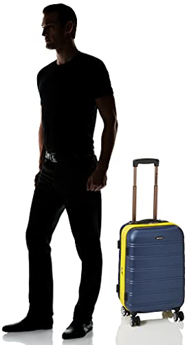 Rockland Melbourne Hardside Expandable Spinner Wheel Luggage, Carry-On 20", Navy