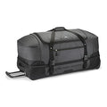 High Sierra 34” Wheeled Rolling Duffle Bag, Lightweight and Durable Weekender Travel Duffle bag with Recessed telescoping pull handle, 89L Capacity, Black