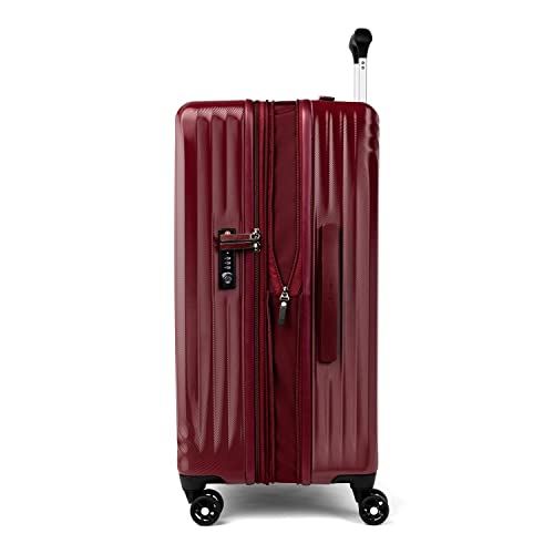 Travelpro Maxlite Air Hardside Expandable Checked Luggage, 8 Spinner Wheels, Lightweight Hard Shell Polycarbonate Suitcase, Cabernet, Checked Medium 25-Inch