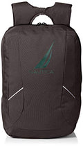 Nautica Mens Accessories Men's J-Class Water Resistant Nylon Laptop Backpack Accessory, gray, One Size