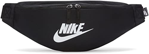 Nike Unisex Heritage Waistpack (3L), Black/Black/White, MISC