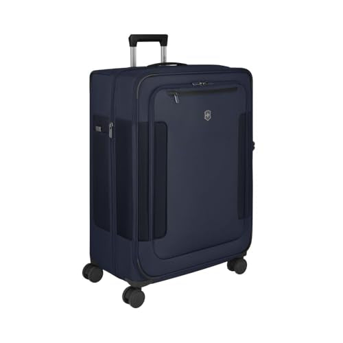 Victorinox Werks Traveler 7.0, Large Case, 8-Wheel Softside Expandable Travel Case, Navy Blue