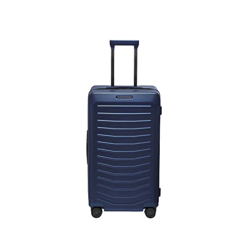 Bric's PORSCHE DESIGN 29 Inch Spinner Trunk - Hardside Luggage - 29" H x 17" W x 15.5" D Volume - Travel Suitcase with Wheels - Roadster Collection - Dark Blue Matte