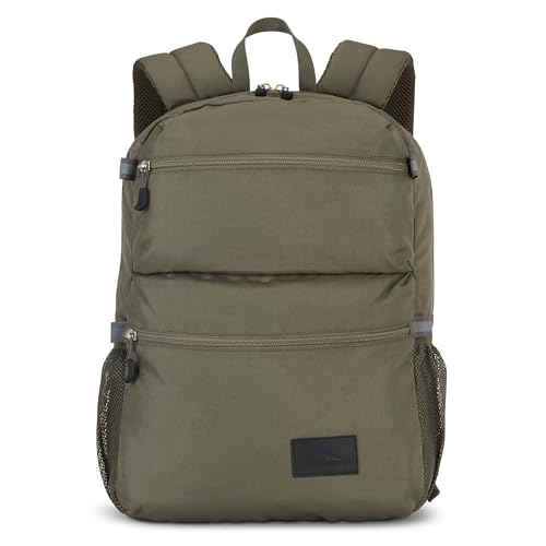 High Sierra Everclass Backpack - Travel or Work Laptop Bookbag with 360° Reflectivity, Dual Water Bottle Pockets & Fits Laptops Up To 15.6”, One Size, Olive