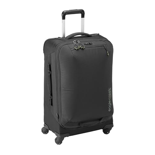 Eagle Creek Expanse 4-Wheel 26" Luggage – Durable Checked Spinner Suitcase with Expandable Capacity – Rugged Fabric, Lockable Zippers & Grab Handles – Travel-Ready – Midnight Black