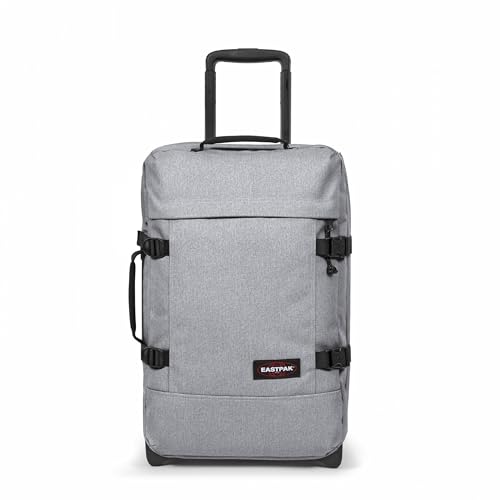 Eastpak Tranverz S – 42L Large Wheeled Luggage with Dual Compartments, TSA Lock, Compression Straps & Smooth-Wheeling System, Sunday Grey