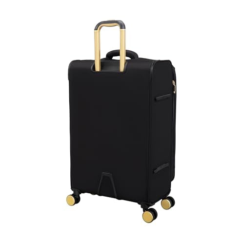 It Luggage Glimmering 22" Softside Carry-On 8 Wheel Expandable Spinner, Black