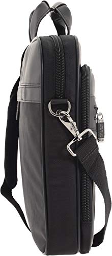 Kenneth Cole Reaction Urban Traveler Slim 18.4" Laptop Sleeve Top Zip Computer Portfolio Bag, Black