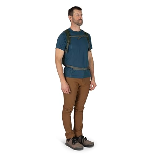 Osprey Daylite Cinch Backpack - Lightweight Travel Bag for Hikes, Festivals, and Everyday, Seaweed Green Amazon Exclusive