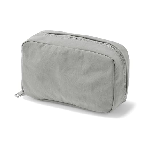 Wrinkled Nylon Pouch - Wide Opening, Medium by MUJI
