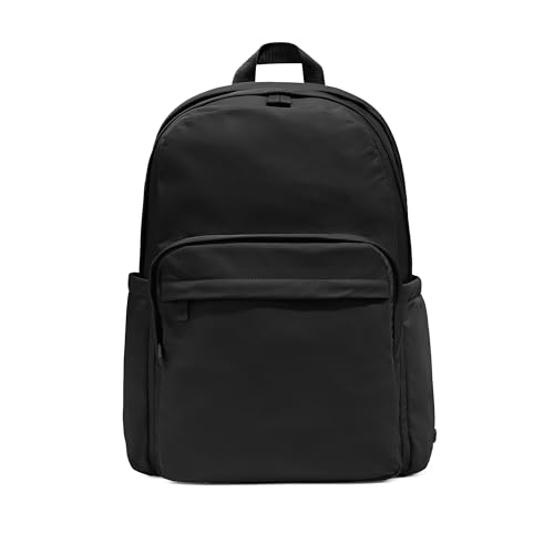 Away Featherlight Large Backpack for Travel & Work - Ergonomic Lightweight Bag with 16 Inch Laptop Sleeve, Passport Pocket & Trolley Sleeve,Jet Black