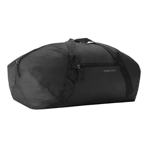 Eagle Creek Packable Duffel Bag - Large Capacity Portable Duffel Bag - Easy to Store - Ultralight & Minimalist - Travel Essential - Black