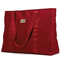 Badgley Mischka Uncomplicated Nylon Weekender Travel Bag, Lightweight Duffel Tote for Women, Carry On Overnight Bag (Burgundy)