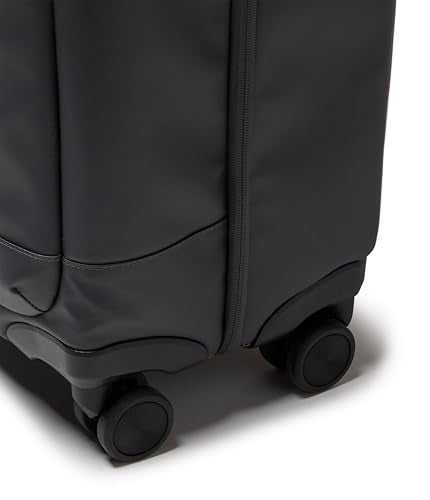 JanSport Good Latitude Carry On Spinner Suitcase - 42L Water Resistant Travel Luggage with 16 Inch Laptop Sleeve - Durable Lightweight Rolling Hardside Softside Carry-on Bag, Smokey Grit