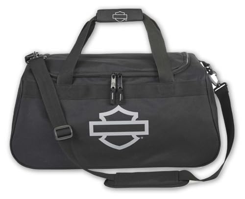 Harley-Davidson Bar & Shield Logo Zipper Rugged Graphic Duffel Bag - Black