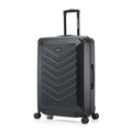 US ARMY Fox 28 inch Hardside Luggage with Spinner Wheels | Lightweight Large Suitcase for Extended Travel | Chevron Icon, Gel Handle, Side Studs, Retractable Trolley, Heavy Duty | Black