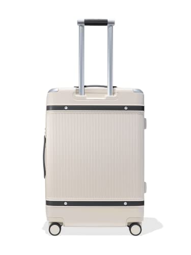 Paravel Women's Aviator Grand Suitcase, Domino Black, Checked Grand