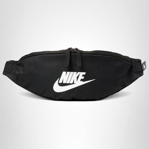 Nike Unisex Heritage Waistpack (3L), Black/Black/White, MISC