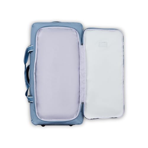 florence by mills On A Roll Two Wheel Rolling Travel Duffle Bag, Zinc Blue, 28 Inch