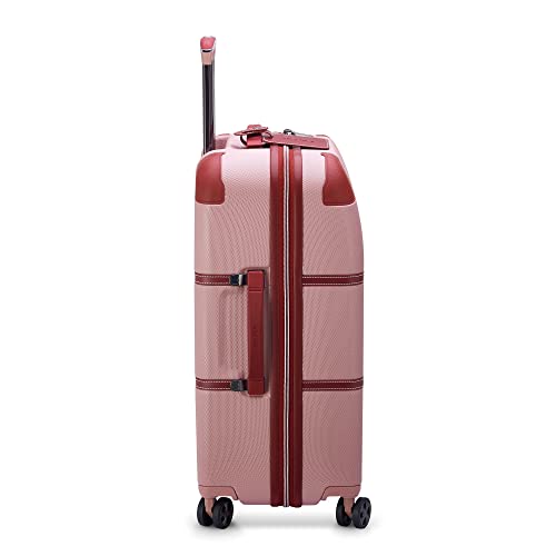 DELSEY PARIS Chatelet Air 2.0 - Hardside Luggage Checked medium 24 Inch - TSA Lock - 360° Spinner Wheels - Polycarbonate Travel Suitcase, Pink