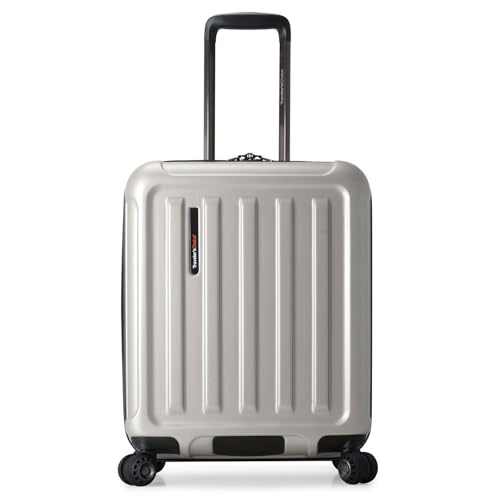 Traveler's Choice Art of Travel Hardside Expandable Luggage with Spinner Wheels, Silver
