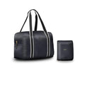 Foldable Duffle Bag for Travel | Lightweight, Water-Resistant Carry On Bag | Sustainable and Durable Nylon, Derby Black