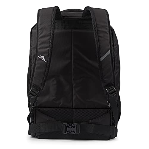 High Sierra Powerglide Pro Wheeled Backpack, Rolling Laptop Bag for Travel, Fits most 15.6” Laptops, 40L, Black