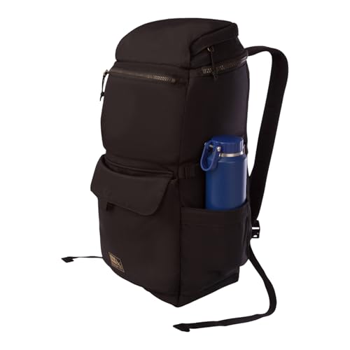 Eddie Bauer Bygone Backpack | Laptop Sleeve | Travel | Work | Hiking | Durable | Nylon - Black, 30L (New)