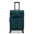 U.S. Traveler Anzio Softside Expandable Luggage with Spinner Wheels, Teal, 26-Inch Medium