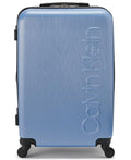 Calvin Klein Women's Hard Side Upright Luggage Spinner Light Weight Suitcase, Forever Blue, Medium