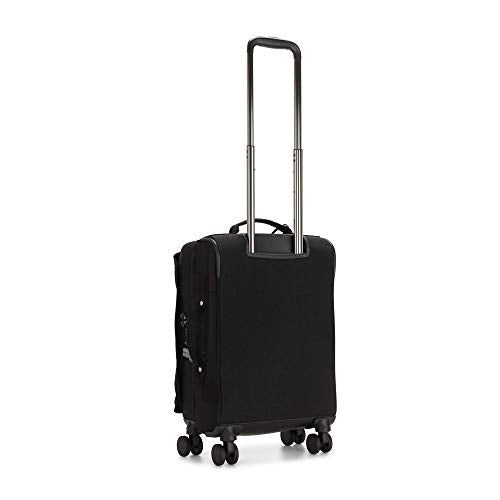 Kipling Spontaneous Softside Spinner Wheel Luggage, Integrated TSA Accepted Lock, Black Noir, Carry-On 21,KI5508