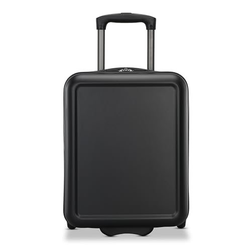 American Tourister Fathead Underseater Carry-On Luggage - Airline Approved - Customize with Favorite Sports or Character Decal - Durable ABS Hardshell - RightHeight™ Adjustable Handle - Black