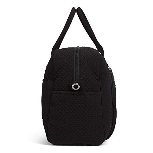 Vera Bradley Women's Microfiber Weekender Travel Bag, Black, One Size
