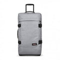 Eastpak Tranverz M – 78L Large Wheeled Luggage with Dual Compartments, TSA Lock, Compression Straps & Smooth-Wheeling System, Sunday Grey
