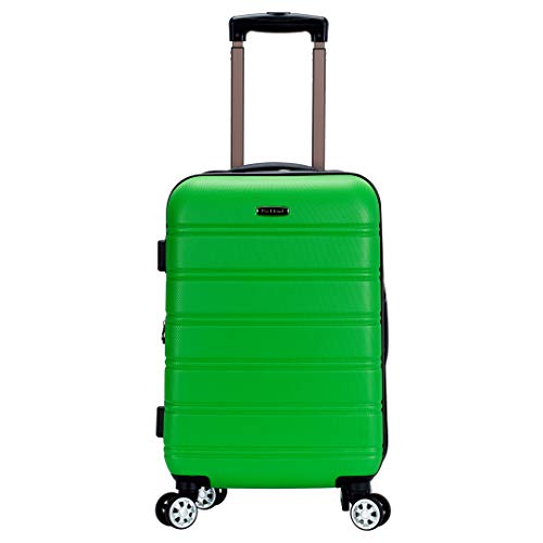 Rockland Melbourne Hardside Expandable Spinner Wheel Luggage, Carry-On 20", Green
