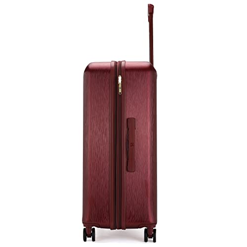 Badgley Mischka Diana Expandable Chic 3-Piece Luggage Set with Spinner Wheels - Burgundy