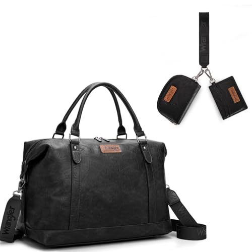 Wrangler Duffel Bag Large Weekender Bag and KeyChain Wallet Wristlet Wallet