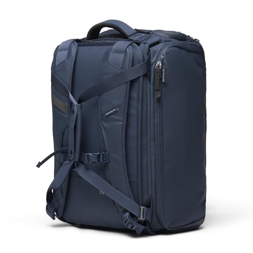 NOMATIC 30L Travel Bag- Convertible Duffel/Backpack, Carry-on Size for Airplane Travel, Everyday Use Laptop Bag, TSA Compliant Navy Backpack