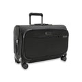 Briggs & Riley 21" Carry-On Wheeled Garment Spinner - Carry On Luggage for Travel, Suitcases with Wheels, Softside Rolling Bag for Men & Women, Built in Hook for Clothes - Baseline Collection, Black